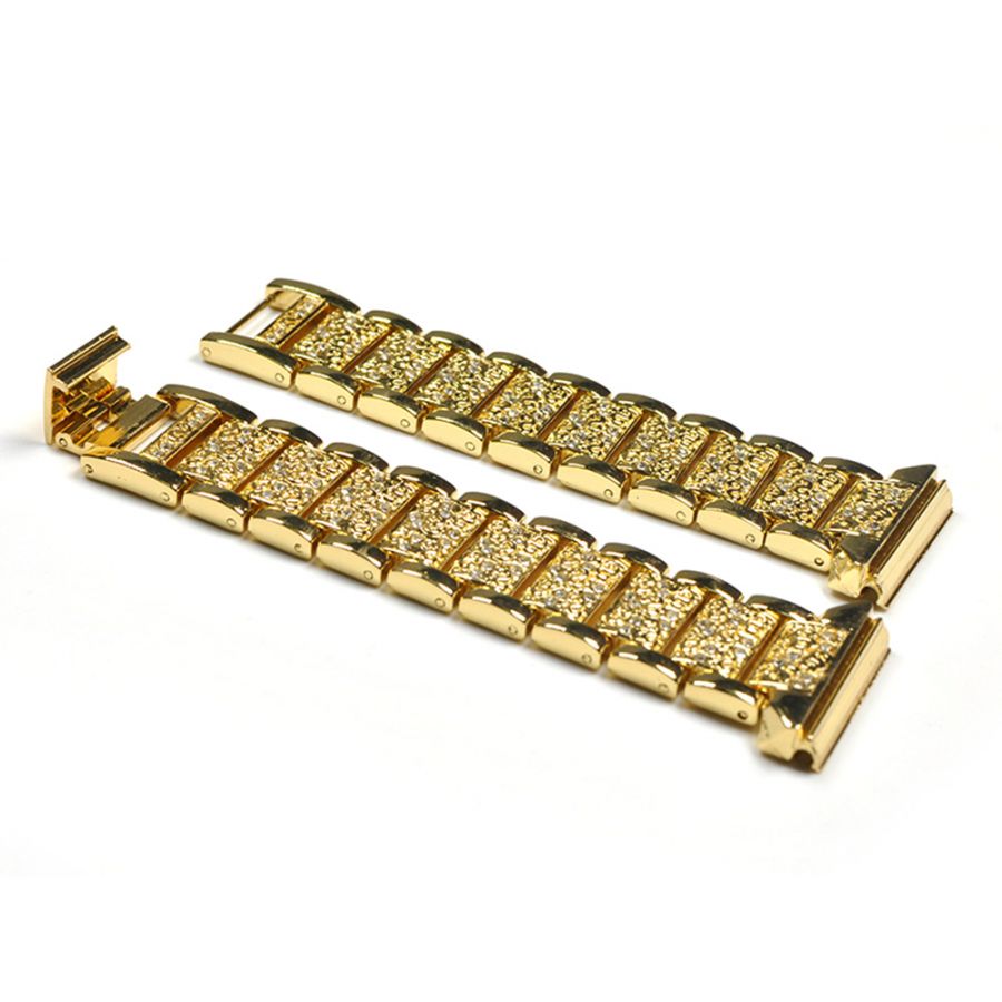 Metal Replacement diamond Band for Fitbit Blaze gold